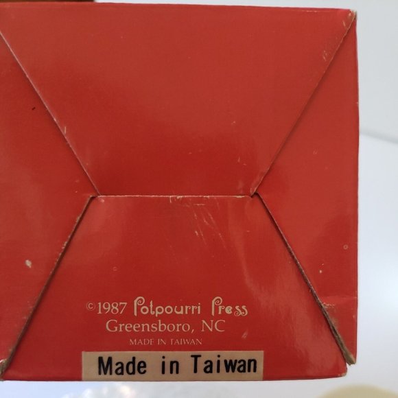 1987 Potpourri Press Christmas Bears Ceramic Potpourri Tealight Scenter NIB - Picture 12 of 14